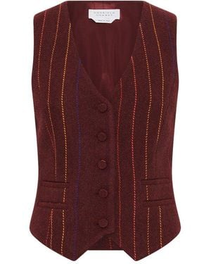 Gabriela Hearst Coleridge Vest - Red