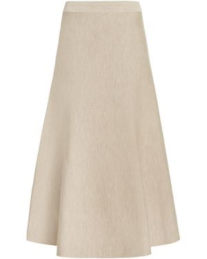 Gabriela Hearst Freddie Knit Midi Skirt - Natural