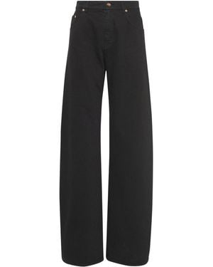 Gabriela Hearst Amoret Barrel-Leg Jean - Black
