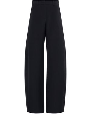 Gabriela Hearst Merat Barrel-Leg Pant - Blue