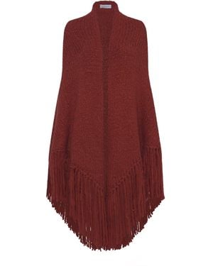 Gabriela Hearst Lauren Knit Wrap - Red