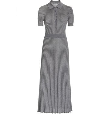 Gabriela Hearst Amor Knit Midi Dress - Grey