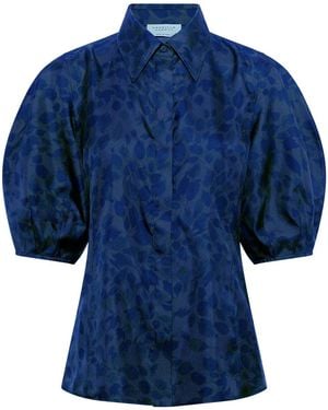 Gabriela Hearst Sansi Top - Blue