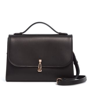 Gabriela Hearst Large Leonora Flap Bag - Black