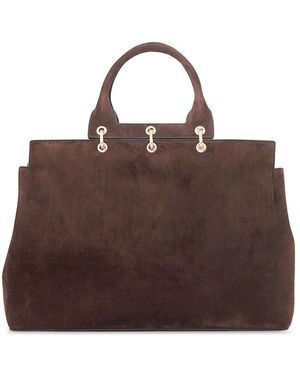 Gabriela Hearst Large Amethyst Tote Bag - Brown