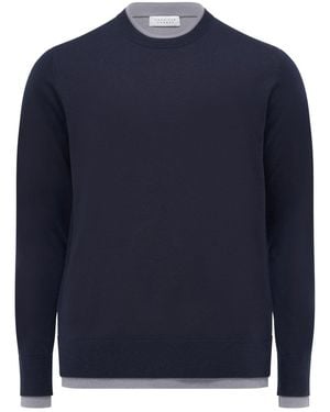 Gabriela Hearst Wells Reversible Knit Jumper - Blue