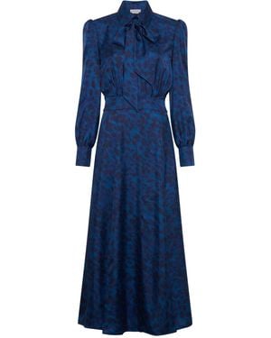 Gabriela Hearst Phelan Maxi Shirtdress - Blue