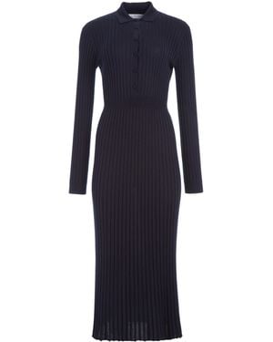 Gabriela Hearst Ardor Knit Maxi Dress - Blue