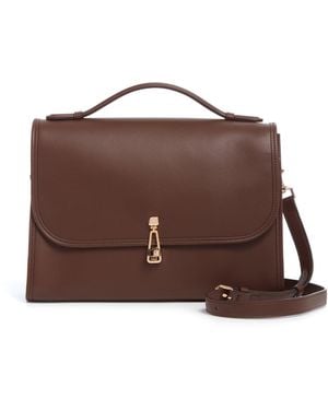 Gabriela Hearst Large Leonora Flap Bag - Brown