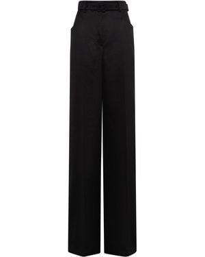 Gabriela Hearst Norman Wide-Leg Pant - Black