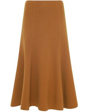 Gabriela Hearst Patterson Midi Skirt - Brown
