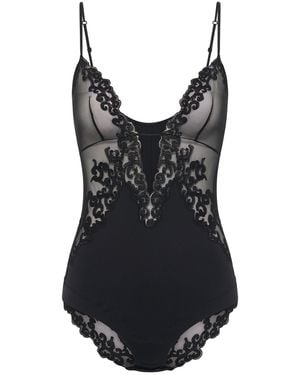 Gabriela Hearst Wynona Bodysuit - Black