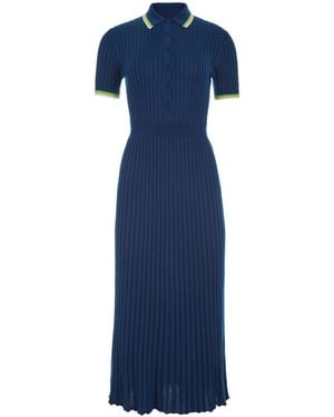 Gabriela Hearst Eyot Knit Maxi Dress - Blue