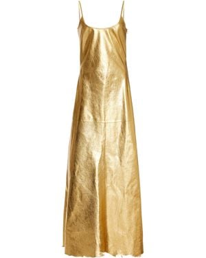 Gabriela Hearst Teles Slip Dress - Metallic