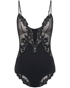 Gabriela Hearst Wynona Bodysuit - Black