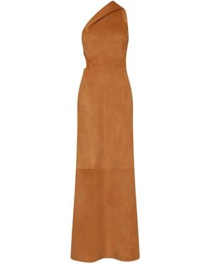 Gabriela Hearst Kallen Hoodie Maxi Dress - Brown