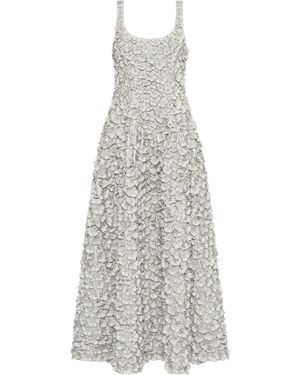 Gabriela Hearst Ceolan Embroidered Floral Maxi Dress - White