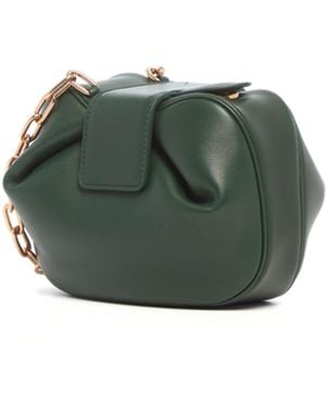 Gabriela Hearst Soft Demi Clutch With Chain - Green