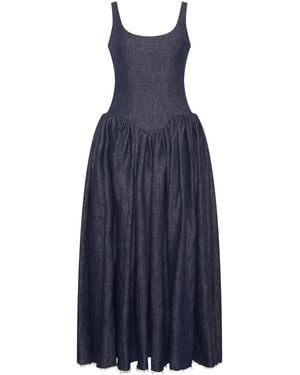 Gabriela Hearst Isai Maxi Dress - Blue
