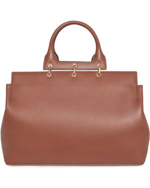 Gabriela Hearst Large Amethyst Tote Bag - Brown