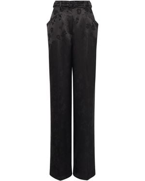 Gabriela Hearst Norman Wide-Leg Pant - Black
