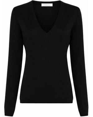 Gabriela Hearst Clementia Knit V-Neck Jumper - Black