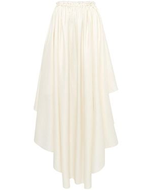 Gabriela Hearst Dea Pleated Maxi Skirt - White