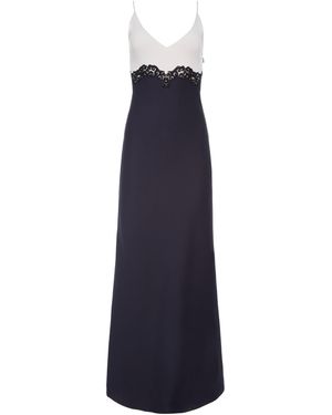 Gabriela Hearst Amaryllis Lace Maxi Dress - Blue