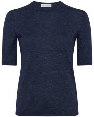 Gabriela Hearst Chryse Knit T-Shirt - Blue