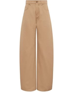 Gabriela Hearst Amoret Barrel-Leg Jean - Natural