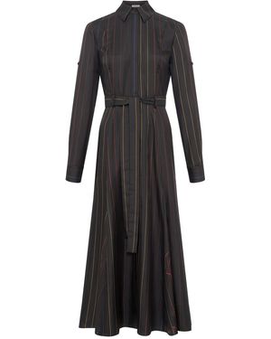 Gabriela Hearst Galway Shirtdress - Black