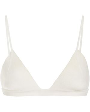 Gabriela Hearst Chevier Knit Bra - White