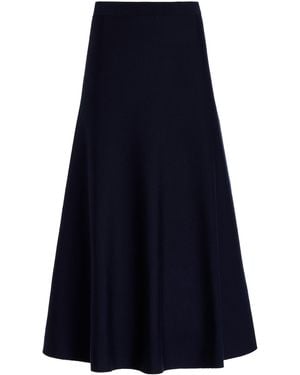 Gabriela Hearst Freddie Knit Midi Skirt - Blue