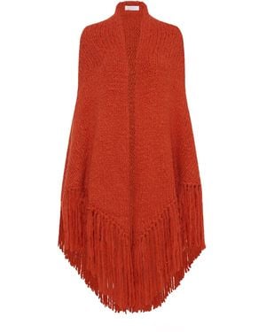 Gabriela Hearst Lauren Knit Wrap - Red