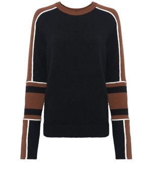 Gabriela Hearst Finnian Knit Moto Jumper - Black