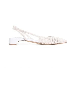 Gabriela Hearst Perro Braided Slingback Pump - White