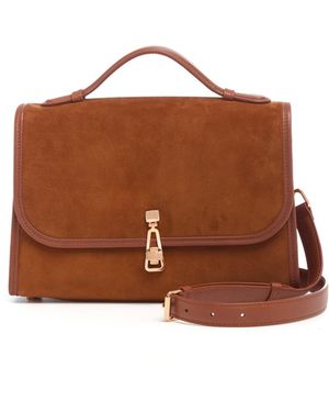 Gabriela Hearst Medium Leonora Flap Bag - Brown