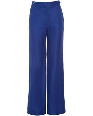 Gabriela Hearst Vesta Flare Pant - Blue
