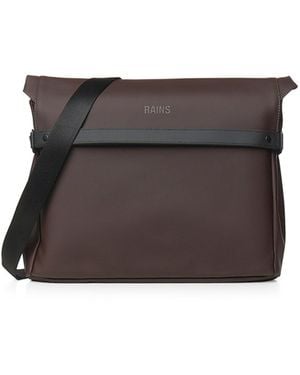 Rains Borsa Messenger Otg Con Logo - Bianco