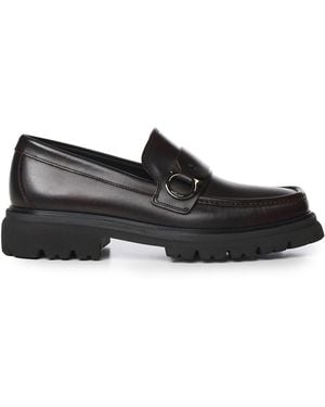 Ferragamo Mocassini Gancini - Nero