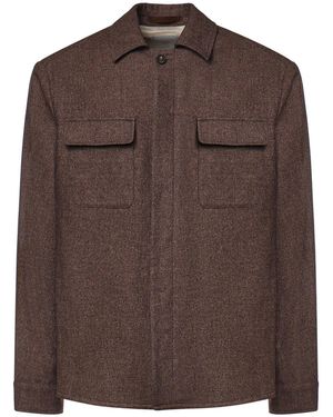 Eleventy Overshirt - Marrone