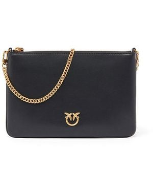 Pinko Borsa Media A Spalla Flat Love Bag Simply - Nero