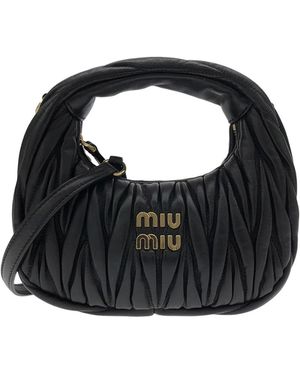 Miu Miu Borsa Hobo Wander - Nero