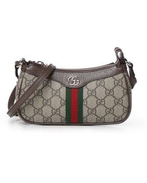 Gucci Mini Borsa A Spalla Ophidia - Grigio
