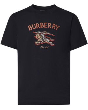 Burberry T-Shirt Con Logo - Nero