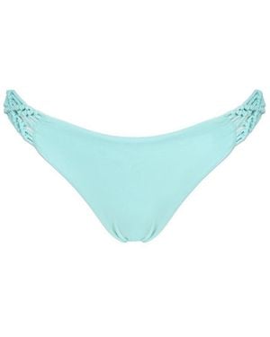 Fisico Slip Con Intreccio - Blu
