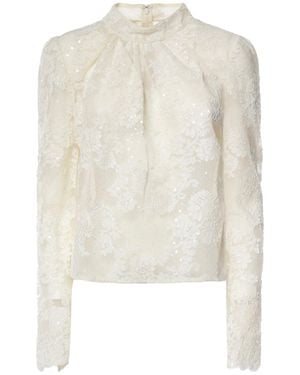 Self-Portrait Top - Bianco