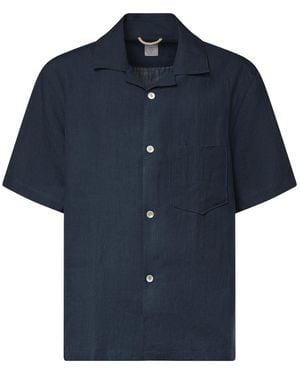 Eleventy Camicia Da Bowling - Blu
