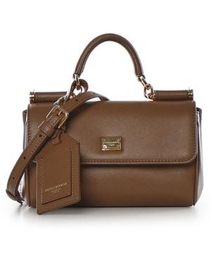 Dolce & Gabbana Borsa A Mano My Sicily - Marrone