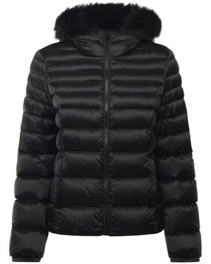 Refrigiwear Piumino Mead Fur Con Logo - Nero